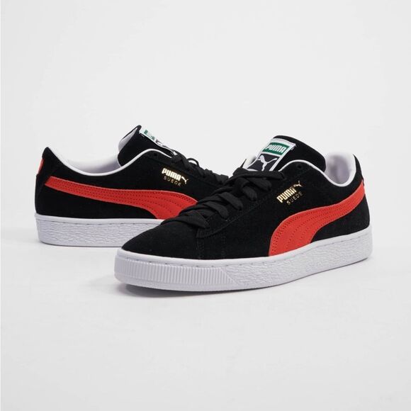 Puma Shoes - PUMA Suede Classic XXl Black Ribbon Red